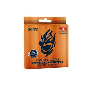 Jogo De Cordas P-violão Bronze 85-15 Solez 0.010"-0.050" Slatb10 [f108]