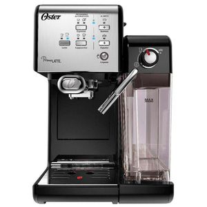 Cafeteira Expresso Primalatte Automática Oster Preto E Aço Escovado 110V