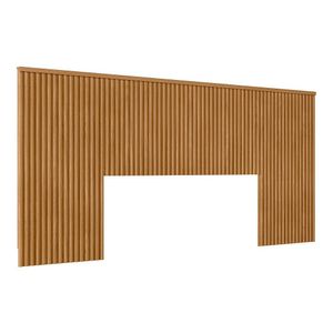 Cabeceira Casal Queen 240cm Com Frame Laranjeiras Nature Fosco