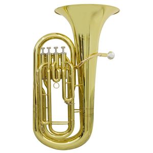 Bombardino Euphonium 4 Pistos Ep 240 Laqueado Dourado Com Case New York [f097]