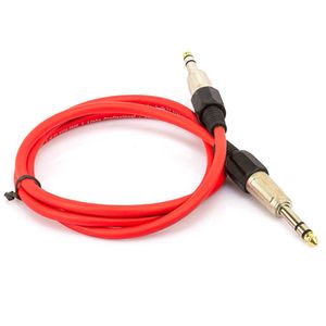 Cabo P10 Estereo Profissional - Vermelho 40 Metros