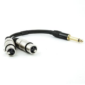Cabo P10 Para 2 Xlr Fêmea Mono - 1,5 Metro