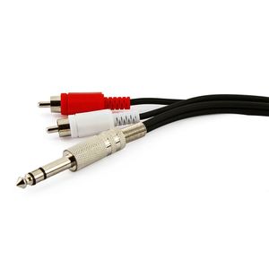 Cabo P10 Estereo Para 2 Rca - 15 Metros