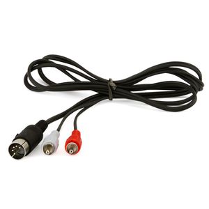 Cabo Din 5 Pinos X 2 Rca - 25 Metros
