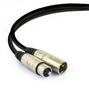 Cabo De Microfone Balanceado Xlr Macho Para Xlr Femea Santo Angelo - 60 Metros