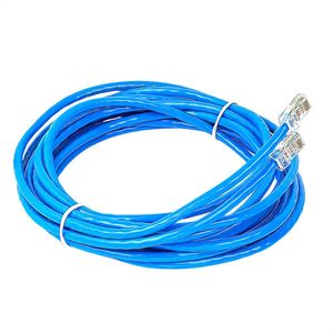 Cabo De Rede Cat5e Montado Azul - 100 Metros