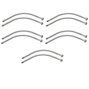 Engate Rabicho Par 80cm Kit 5 Unidades Torneira Monocomando Agua Quente Fria