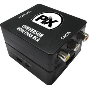 Conversor Hdmi Para Rca Preto Pix [f002]