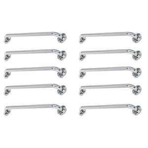 Alça De Apoio Barra Inox 40cm Idoso Kit 10 Unidades Deficiente Cadeirante Banheiro Acessibilidade Segurança Resistente