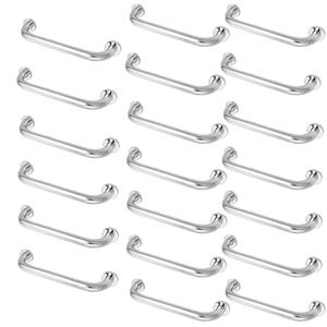 Barra Alça Apoio Kit 20 Uni Inox 30cm Deficiente Idoso Gestante Criança