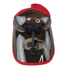 Viseira Ventilador Piscina Mar Sol Praia Lazer Academia Corrida Caminhada Esporte Cor Vermelho