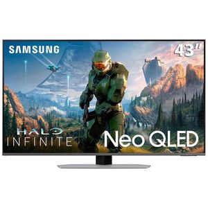 Smart Tv 43 Neo Qled 4K Samsung Gaming Mini Led Cinza Qn90c
