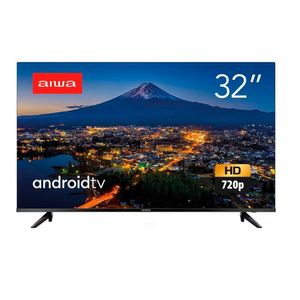 Smart Tv 32 Aiwa Hd Comando De Voz Dolby Audio Hdr10 Borda Ultrafina Preto Aws-tv-32-bl-02-a