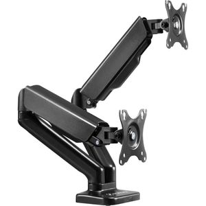 Suporte Articulado Para Dois Monitores Com Pistão A Gás Fortrek Fk441s 17"-32"