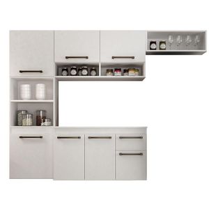 Cozinha Completa Liz 6 Portas 2 Gavetas Chf Branco