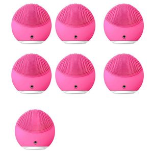 Esponja De Limpeza Facial Kit 7 Unidades Massageadora Usb Tratamento Skin Care Rosto Pele Delicada