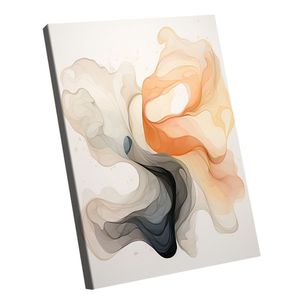 Quadro Abstrato Claro Fumaça -- Br Artes