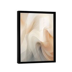 Quadro Abstrato Claro Curvas -- Br Artes