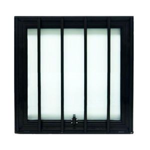 Janela Maxiar Esquadrias Brasil Vetx 55x55 Grade Preto [f123]