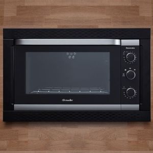 Forno Elétrico De Embutir Mueller Decorato Preto 44 Litros 220v