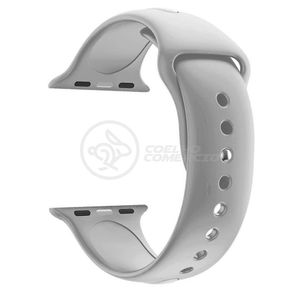 Pulseira Silicone Para Iwo Smartwatch 42mm E 44mm - Cinza