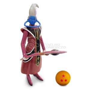 Action Figure Whis - Dragon Ball Super Boneco Com 1 Esfera Do Dragão E 1 Bastão Mágico