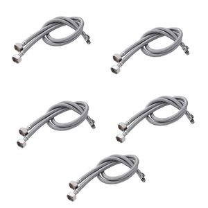 Engate Rabicho 80cm Monocomando 5 Unidades Par Misturador Mangueira Flexivel Torneira