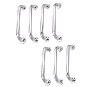 Alça De Apoio 30cm Barra Inox 7 Unidades Inox Deficiente Cadeirante Acessibilidade Idoso Banheiro