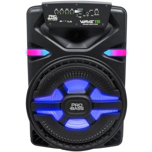 Caixa Amplificada Bluetooth-Sd-Usb Iluminação De Led 15"" 40