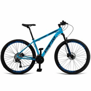 Bicicleta Aro 29 Cripto 24 Marchas E Freios A Disco - Azul Pantone-preto - 15" Azul Pantone-preto