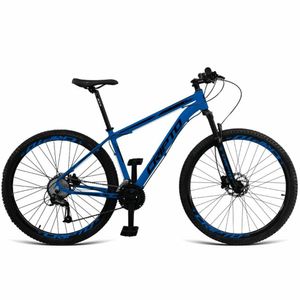 Bicicleta Aro 29 Cripto 24 Marchas E Freios A Disco - Azul Hunter-preto - 17" Azul Hunter-preto