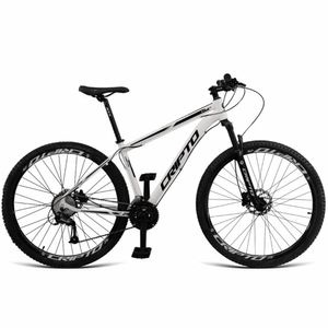 Bicicleta Aro 29 Cripto 27 Marchas Freio Hidráulico Trava-k7 - Branco-preto - 15" Branco-preto