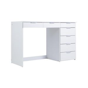 Mesa de Escritório Ditália 7 Gavetas Pe-90 Branca