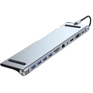 Usb Hub Extensor Tipo C 11 Em 1 Byl-2003