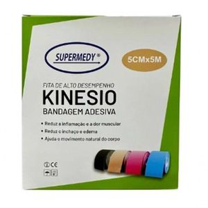 Fita Kinesio Rosa Pink 5cm X 5m Supermedy 1un