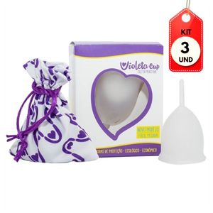 Kit C-03 Violeta Cup Coletor Menstrual Incolor G