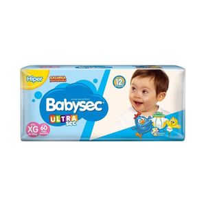 Babysec Ultra Hiper Fralda Infantil Xg C/60