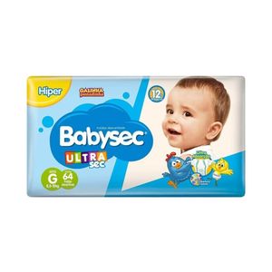 Babysec Ultra Hiper Fralda Infantil G C/64