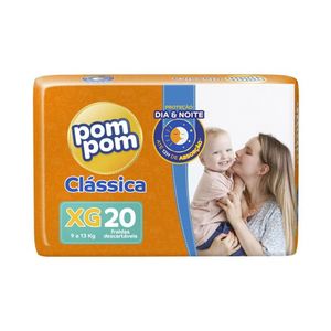 Pom Pom Clássica Fralda Infantil Jumbo Xg C/20