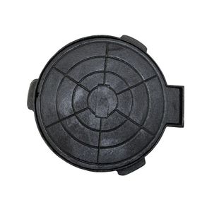 Tampa Tampão De Chão Passagem Articulado Ferro Fundido 32cm