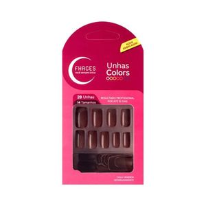 Fhaces Colors Calda De Chocolate Unhas Postiças C/24