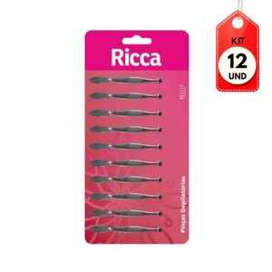 Kit C/12 Enox Pinça Reta Cartela C/10