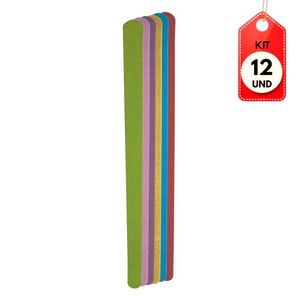 Kit C-12 Ricca Lixas P- Unhas Colors C-6