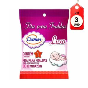 Kit C-03 Cremer Fita P- Fraldas Rosa