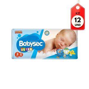 Kit C-12 Babysec Ultra Fralda Jumbo P C-30