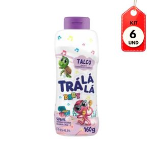 Kit C-06 Tralálá Baby Talco Infantil Suave 160g