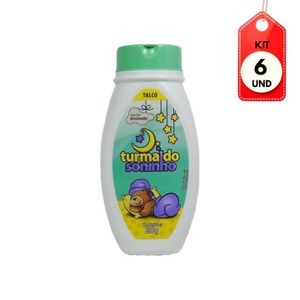 Kit C/06 Turma Do Soninho Verde Talco 200g