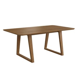 Mesa Retangular Orum Tampo Laminado Jequitiba 160x90cm Arredondada Yescasa Nogueira