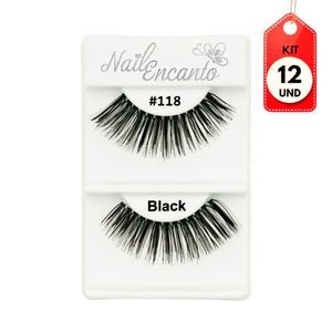Kit C/12 Fhaces Encanto 303 Cílios Postiços