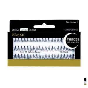 Fhaces C304 Cílios Postiços Tufos Mix Sem Nó